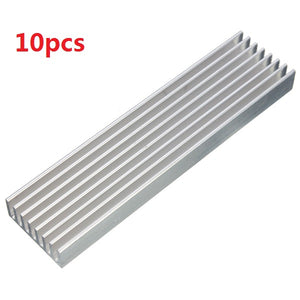 10pcs 100 x 25 x 10mm Aluminum Heat Sink