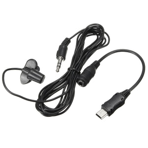 3.5mm External Microphone Mic Clip Lapel Tie With Mini USB Cable Adapter for GoPro Hero 3 3 Plus 4