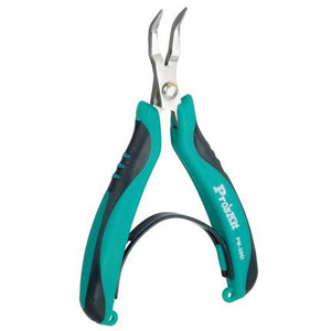 Pro'sKit PM-396I AISI420 Stainless Steel Bent Nose Plier Wire Wrapping Beading Jewelry Tool Handle Tool