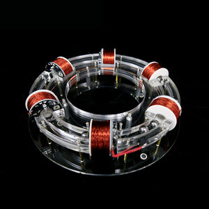 6 Coil Ring Accelerator Digital Magnetic Levitation Cyclotron High-tech Physics Model Diy Kit Kids Toys Gift