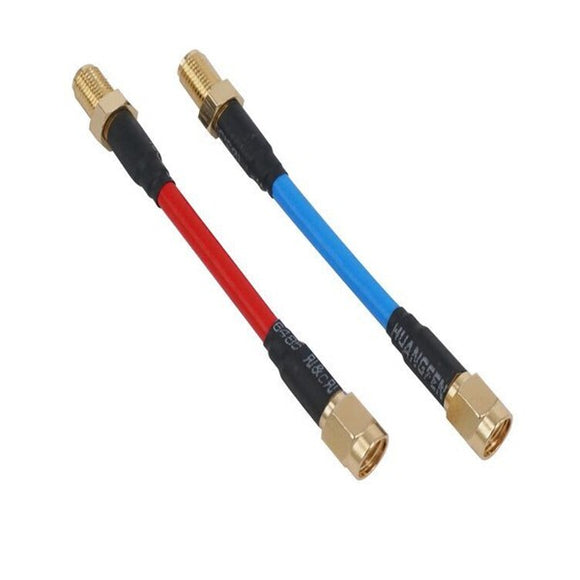 Aomway CBA004 80mm FPV Antenna Extension Cord Wire Prolonging Adaptor SMA /RP-SMA Male to SMA Female