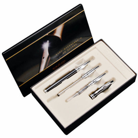 HERO 7006 Fountain Pen Metal Gift Box Set With Three Pens For Business Office Students