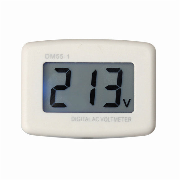 DM55-1 LCD AC Digital Voltage Meter Volt Meterr Monitor Backlight AC100-300V Switch