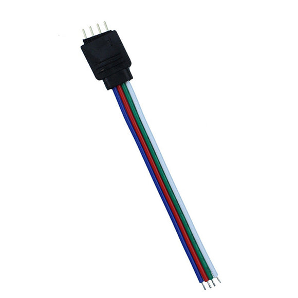 4 Pin Male Connector Cable Wire For 10MM RGB SMD5050 LED Flexible Strip Light