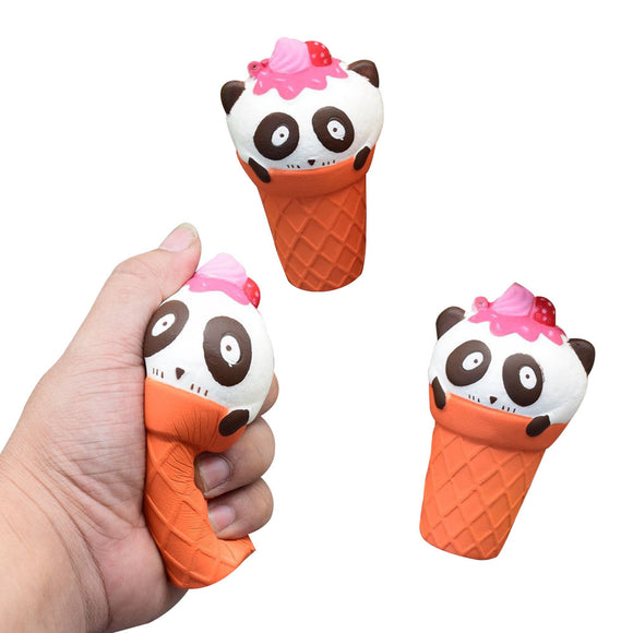 1PC Cute Panda ice Cream Slow Rising Squeeze Squishy Healing Fun Kids Toy Gift Stress Stretch