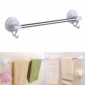 40cm Stainless Steel Strong Sucker Towel Rack Hook