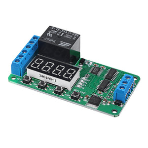 Dual Channel 12V 5A Digital Tube DPDT Multi-function Time Delay Relay Timer Switch Module