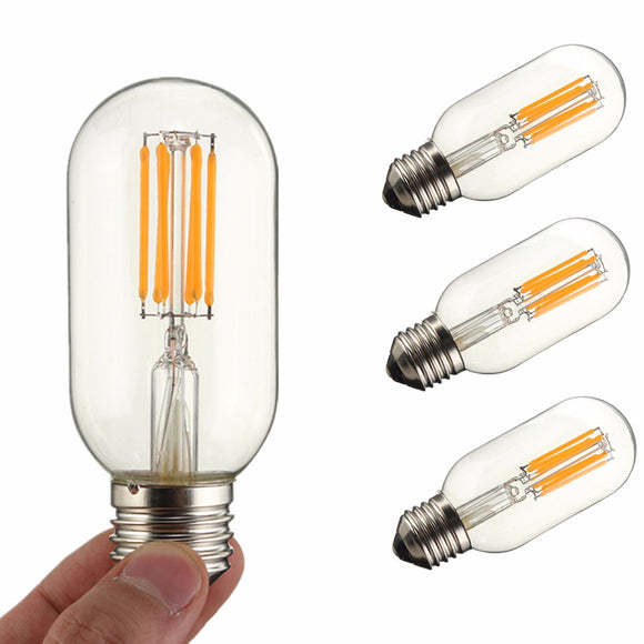 Dimmable E27 E26 T45 6W COB Incandescent Warm White Edsion Restro Light Lamp Bulb AC110V AC220V