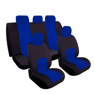 Universal Full Set Car Seat Covers Front Rear Fit For Sedan Truck SUV 5 Heads