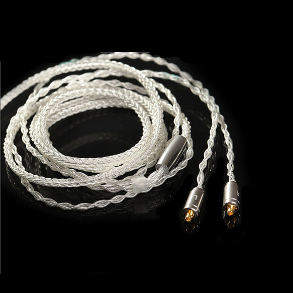 BGVP 3.5mm 5N Earphone Cable Silver Plating Copper MMCX Earphone Audio Cable