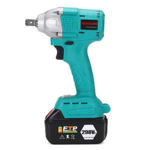 298VF 630N.m Cordless Electric Impact Wrench Power Tool With 2pcs Battery