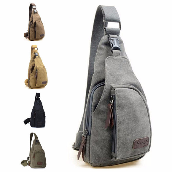 Vintage Style Men Canvas Shoulder Casual School Messenger Travel Bag Crossbody