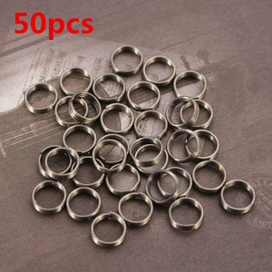 50Pcs Stainless Steel Dart Shaft Ring Round Rings Set Dart Accessories