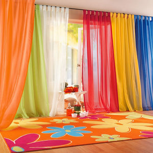 Honana WX-C3 1x2m Pure Colorful Tulle Curtain Panel Window Balcony Room Divider Sheer Curtain