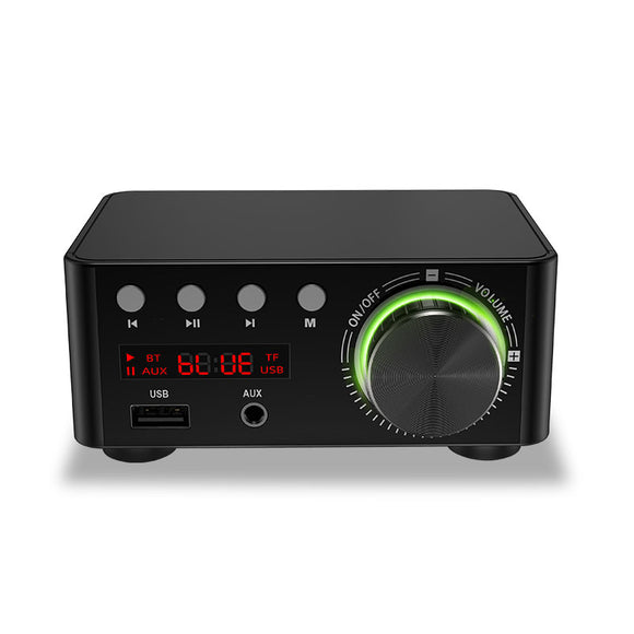 TPA3116 Class D bluetooth 5.0 HIFI 2x50W Stereo Amplifier Support USB TF Card RCA AUX USB Stick