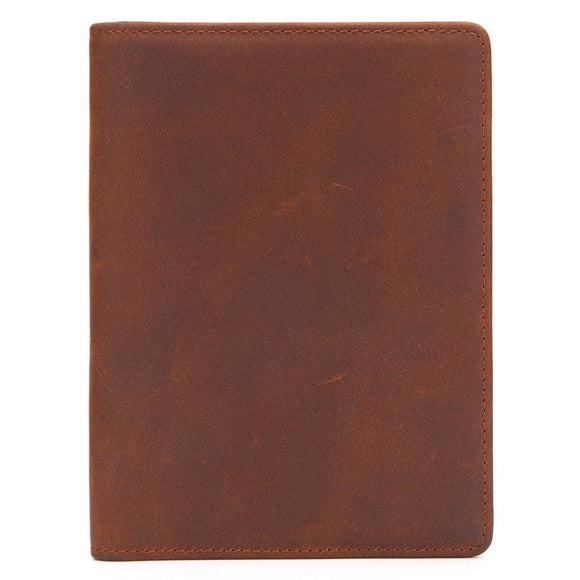 Men Passport Holder Wallet Vintage Minimalist Fashion Genuine Leather Card Holder Certificate Holder