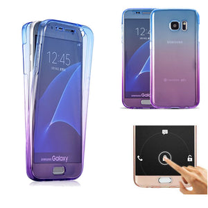 Gradient Color 360 Full Protective TPU Case for Samsung Galaxy S6