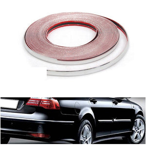 20mmX15m Chrome Universal Car Decor Trim Scratch Resistant Bar Molding Adhesive Strip