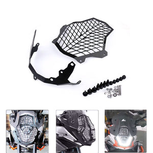 Motorcycle Headlight Guard Grill Lamp Protector Quick-release For KTM 1050 1090 1190 1290 ADV