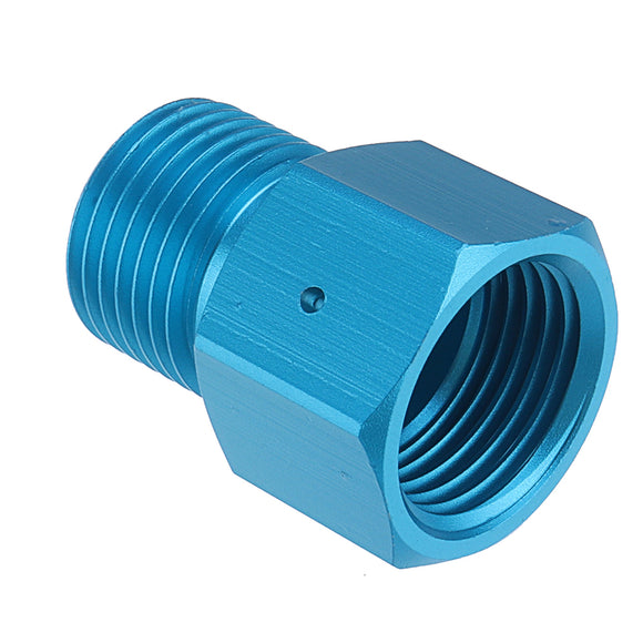 Adapter Converts CO2 Tank to Standard G1/2/CGA320 Male Fitting & G1/2/CGA320 Female Fitting Blue