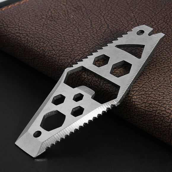 AOTDDOR Multifunction Stainless Steel EDC Tool Wrench Opener Diamond Keyring