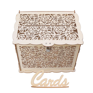 Rustic Wedding Greeting Card Box Birthday Party Decorations Supply Gift Money Box