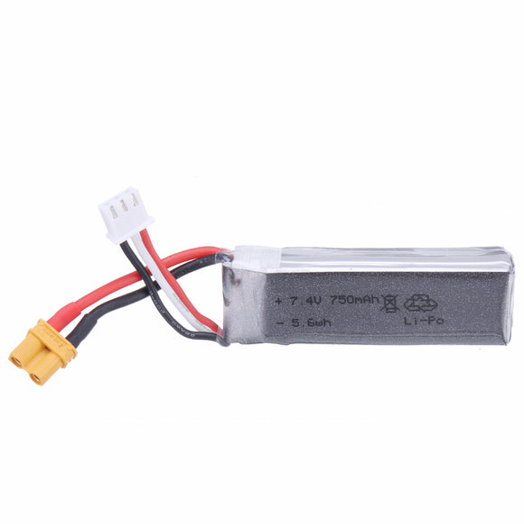 7.4V 750mAh 35C 2S Lipo Battery XT30U Plug For XK K130 Helicopter