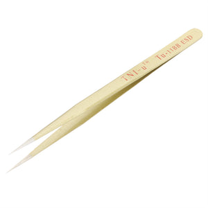 TU-11BB 5.5inch ESD Anti-static Golden Extra Long Straight Tweezers Nipper Clip Hand Tool