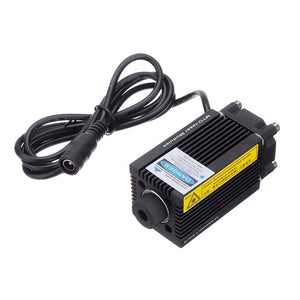 MTOLASER 1600mW 450nm Blue Laser Module DC 12V 5.5x2.1mm Variable Focus for Laser Engraving Machine Engraver 1.6W