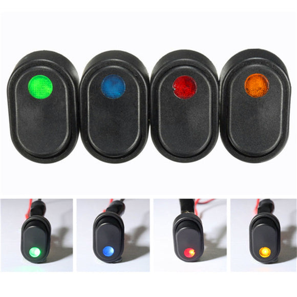 12V 30A LED Light Rocker Toggle Switch SPST ON OFF for Car Truck Van Boat