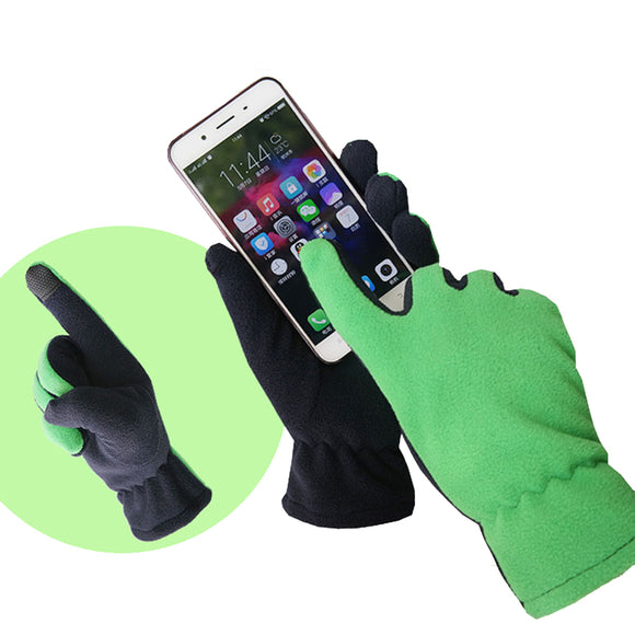 BIKIGHT Autumn Winter Screen Touch Fleece Glove Outdoor Windproof Warm Sensitive Touch Gloves