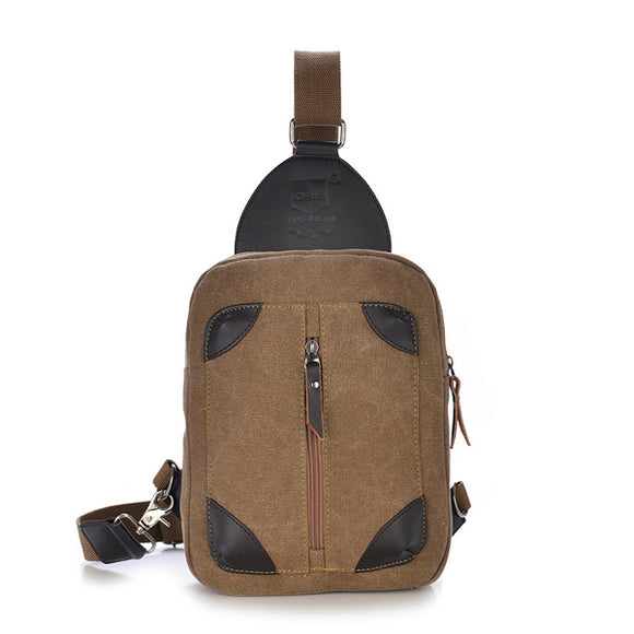 Canvas Men Retro Shoulder Bag Leisure Outdoor Sport Crossbody Bag