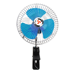 8 Inch 12V Portable Vehicle Auto Car Fan Oscillating Car Auto Clip-On Cooling Fan