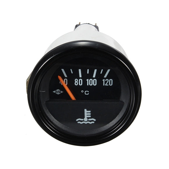 Car Vehicle Van Water Temperature Temp Gauge Yellow Green Light  52mm 12V