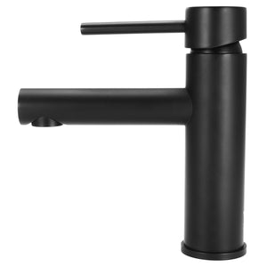 Matt Black Shower Mixer Bath Spout Kitchen Basin Sink Vanity Faucet Cold Hot Tap