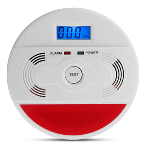 2 In 1 CO Carbon Monoxide Detector Smoke Alarm Kit Warning Sensor Monitor