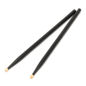 1 Pair Black Maple Wood Drum Sticks 5A Wood Tip Drummer Instrument Drumsticks