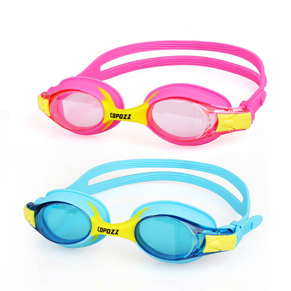 COPOZZ HD Children Goggles Anti Fog Waterproof Pool Swimming Glasses Kids Child Beginner Equipment