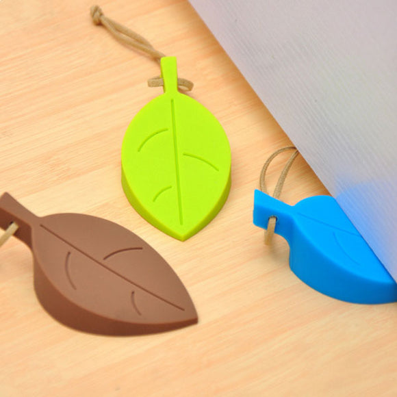 Creative Colorful Leaf Safety Door Stopper Home Door Decoration