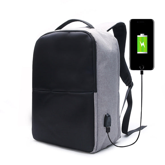 Ekphero Men Anti Theft Backpack Waterproof Travel Bag With USB Charging Port