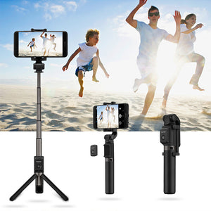 Huawei Honor 2 in 1 Mini Extendable bluetooth Tripod 360 Degree Rotation Selfie Stick for Smartphones