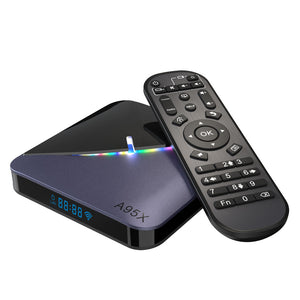 A95X F3 Amlogic S905X3 4GB RAM 32GB ROM 5G WIFI bluetooth 4.0 Android 9.0 4K 8K TV Box with 64 RGB Light