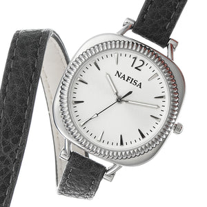 NAFISA Elegant Women Quartz Watch Fashion Strap Gift Watch Casual Ladies Dress Bracelet Watch