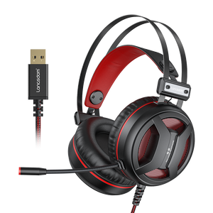 New Langsdom G2 USB 7.1 Gaming Headset RGB Light Headphone with Noise Cancelling Microphone for PC Laptop PS4 Xbox