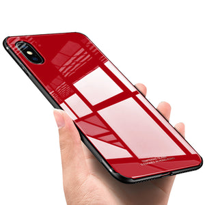 Bakeey Tempered Glass Protective Case for iPhone XS/XR/XS Max TPU Frame+Glass Back Cover