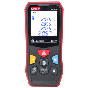 UNI-T LM60e 60m Laser Distance Meter Laser Rangefinder Laser Electronic Ruler Distance Measuring Instrument Area/Volume Measurement