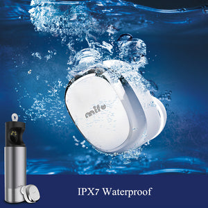 MIFO U0 Super Mini Stealth IPX7 Waterproof Wireless Bluetooth Earphone Headphone With Charging Box