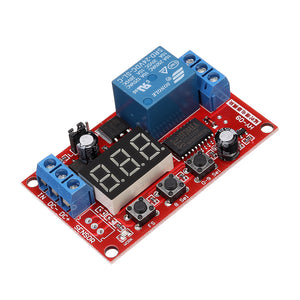 BESTEP 24V Relay Module Digital Display Delay Board High and Low Trigger Adjustable Cycle