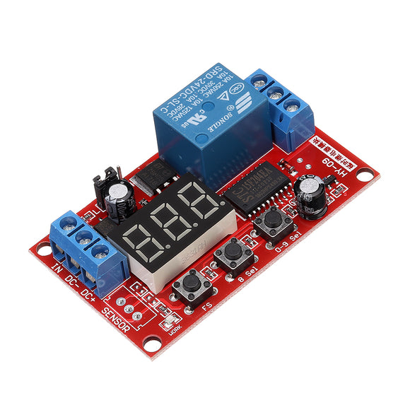 BESTEP 24V Relay Module Digital Display Delay Board High and Low Trigger Adjustable Cycle