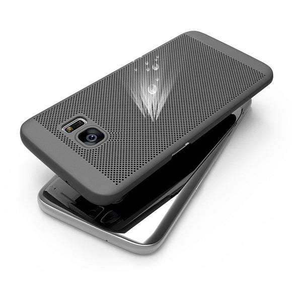 Mesh Dissipating Heat Anti Fingerprint PC Case For Samsung Galaxy S7 Edge